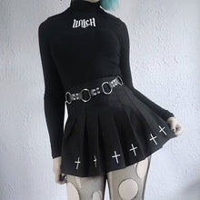 Load image into Gallery viewer, Gothic Pleated Mini Skirt