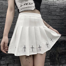Load image into Gallery viewer, Gothic Pleated Mini Skirt