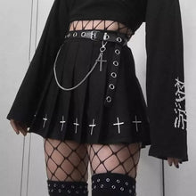 Load image into Gallery viewer, Gothic Pleated Mini Skirt