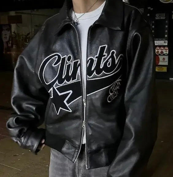Clints Retro Leather Jacket