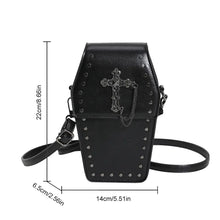 Load image into Gallery viewer, Gothic Casket Crossbody Bag
