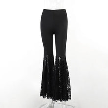 Load image into Gallery viewer, Contrast Lace Flare Pants
