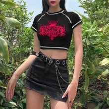 Load image into Gallery viewer, Y2K Gothic Crop Top
