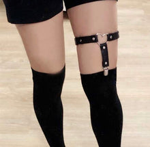 Load image into Gallery viewer, Faux Leather Leg Garter
