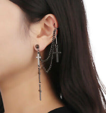 Load image into Gallery viewer, Black Dangle Drop Earring
