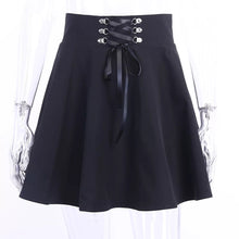 Load image into Gallery viewer, Gothic Lace Up Mini Skirt
