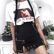 Load image into Gallery viewer, Punk Chained Mini Skirt
