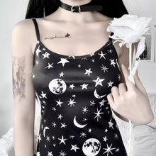 Load image into Gallery viewer, Witchy Moon &amp; Stars Mini Dress
