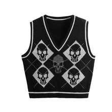 Load image into Gallery viewer, Gothic Y2K Skull Vest
