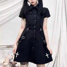 Load image into Gallery viewer, Black Techwear Dress
