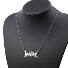Load image into Gallery viewer, Danger Silver Necklace
