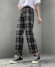 Load image into Gallery viewer, Wide Leg Plaid Pants
