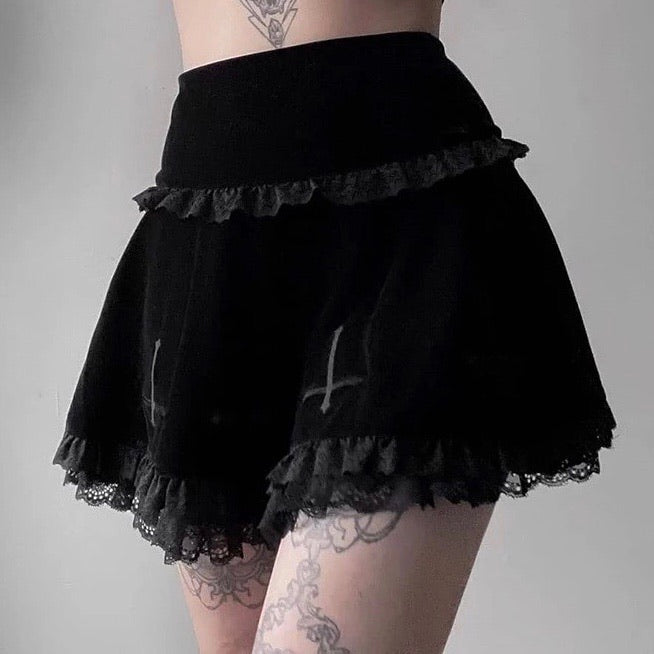 Gothic Unholy Mini Skirt