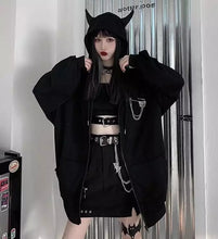 Load image into Gallery viewer, Gothic Harajuku Hooded Jacket

