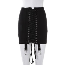 Load image into Gallery viewer, Lace Up Mini Skirt
