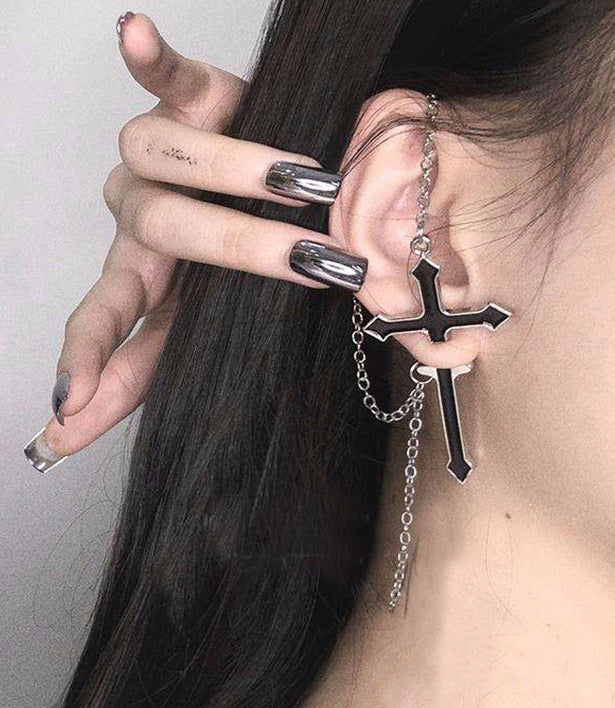 Punk Style Cross Earrings