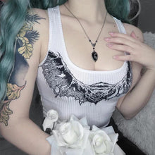 Load image into Gallery viewer, Gothic Bat Crop Top

