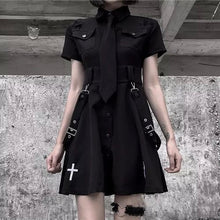 Load image into Gallery viewer, Black Techwear Dress

