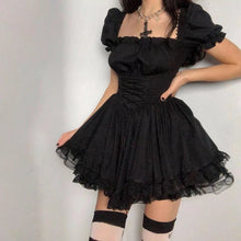 Load image into Gallery viewer, Gothic Corset Vintage Dress
