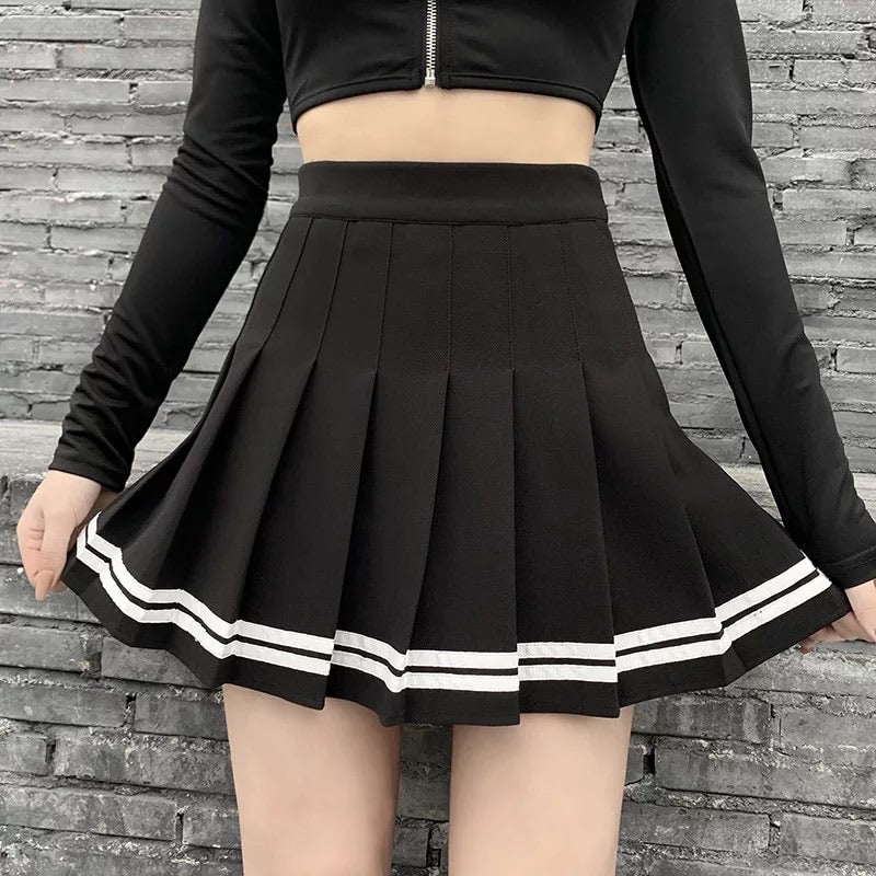 E-Girl Pleated Mini Skirt