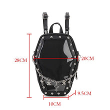 Load image into Gallery viewer, Gothic Coffin Backpack

