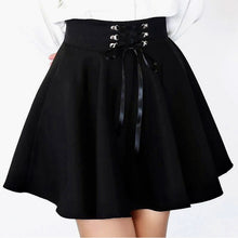 Load image into Gallery viewer, Gothic Lace Up Mini Skirt
