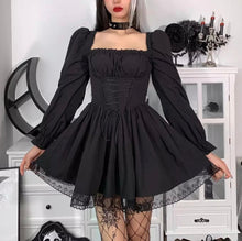 Load image into Gallery viewer, Gothic Vintage Corset Dress
