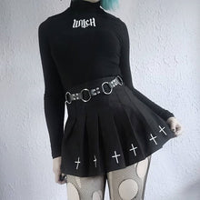 Load image into Gallery viewer, Gothic Pleated Mini Skirt
