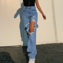 Load image into Gallery viewer, Ripped Mom Jeans
