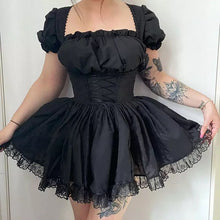 Load image into Gallery viewer, Gothic Corset Vintage Dress
