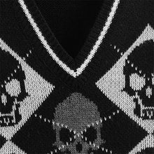 Load image into Gallery viewer, Gothic Y2K Skull Vest
