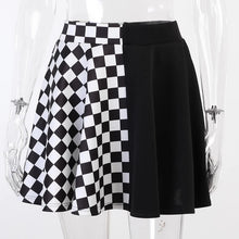 Load image into Gallery viewer, Contrast Checkered Mini Skirt
