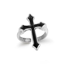 Load image into Gallery viewer, Black Cross Ring
